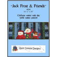 Jack Frost & Friends Tischläufer Von Quilt Doodle Designs von quiltdoodledesigns