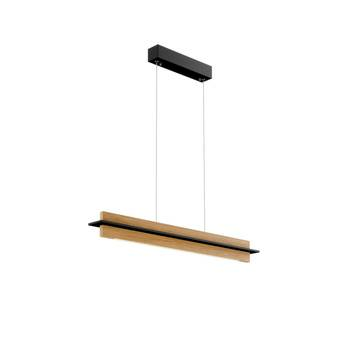 Rothfels Lexa Led Pendellampe Hängeleuchte Deckenlampe Lampe Eiche Schwarz 78 Cm B-Ware von quitani