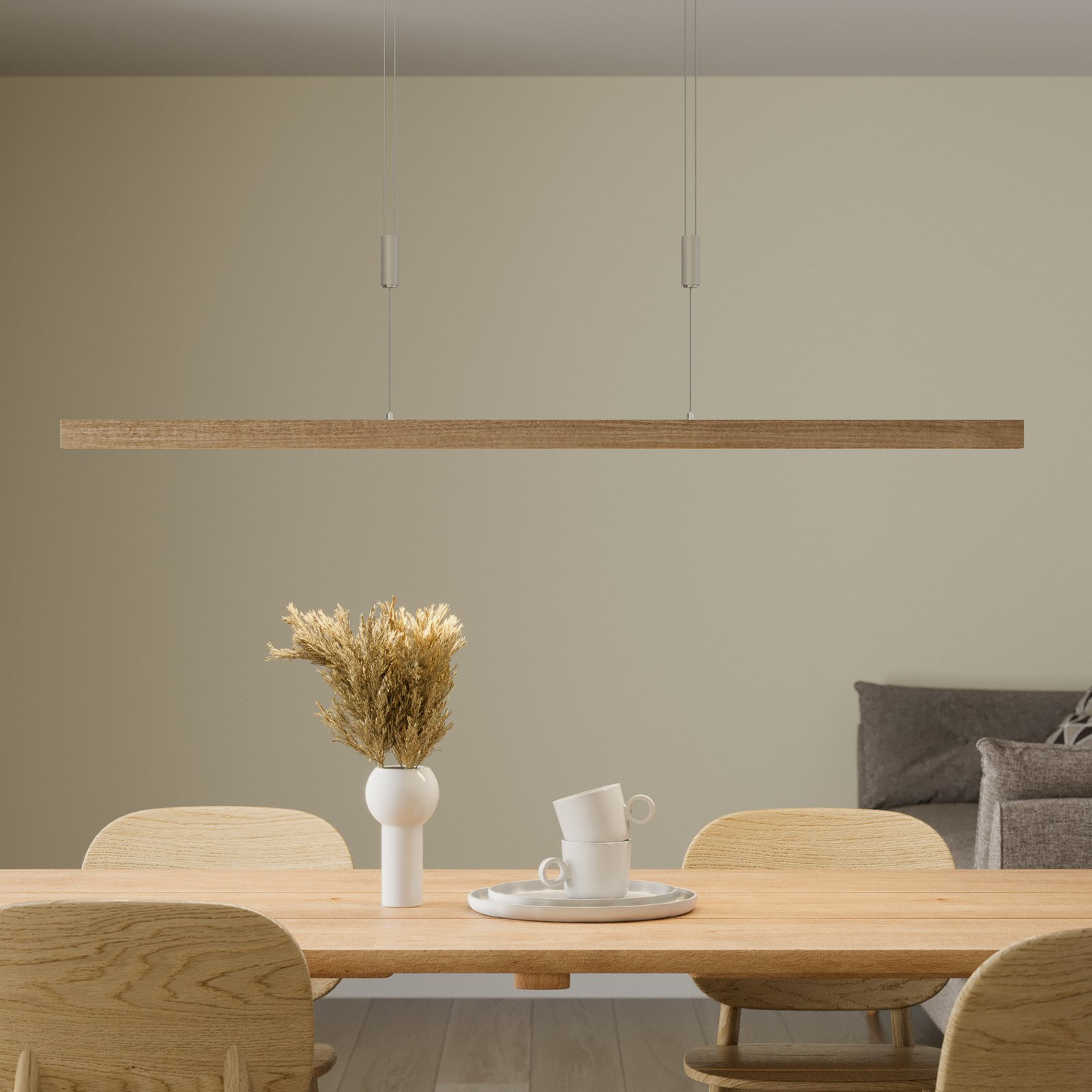 Rothfels Nora Led Pendelleuchte Deckenlampe Hängeleuchte Lampe Leuchte 22 W Eiche B-Ware von quitani
