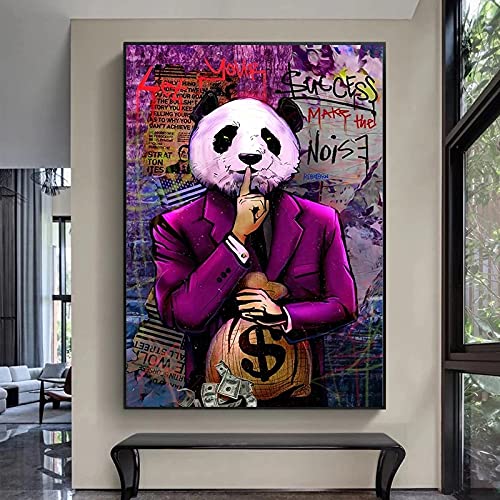 Mr. Panda Englische Ermahnung Kunst Poster Dekoration Kunst Malerei Kern 60x80cm rahmenlos von qunxun