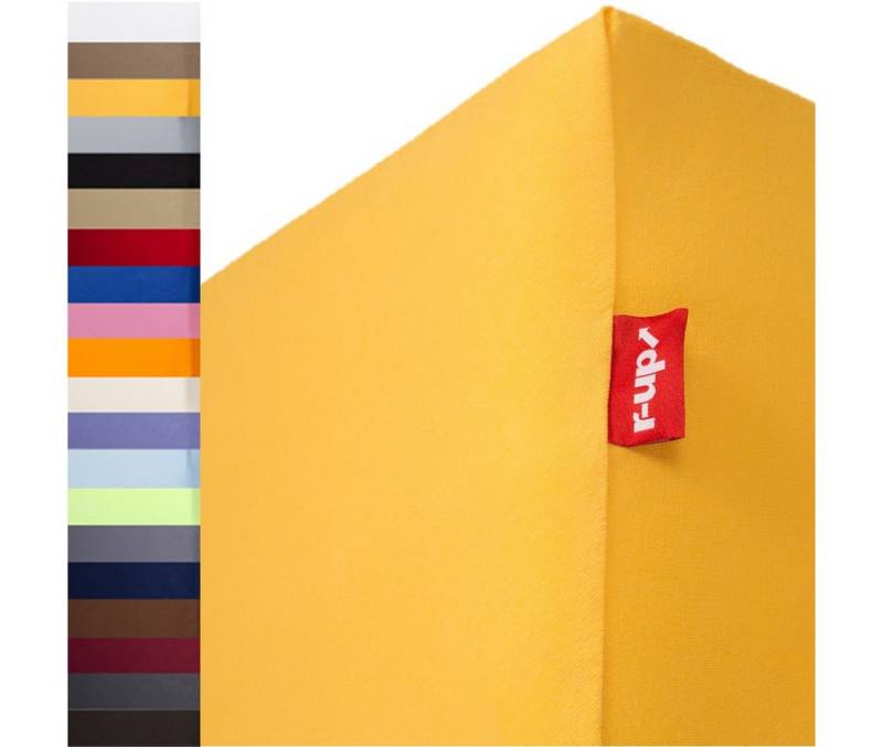 r-up Spannbettlaken Beste 90x200-100x220 bis 35cm Höhe 230g/m², Baumwolle, Gummizug: fest eingenähtes dauerelastisches Rundumgummi, (1 Stück), 15cm - 35cm Matratzenhöhe von r-up