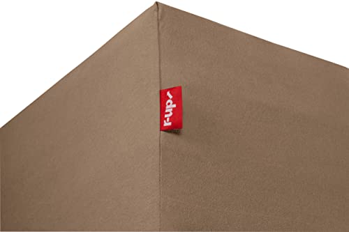 r-up Passt Spannbettlaken Doppelpack 120x200-130x200 bis 35cm Höhe viele Farben 100% Baumwolle 130g/m² Oeko-TEX stressfrei auch für hohe Matratzen (Taupe) von r-up