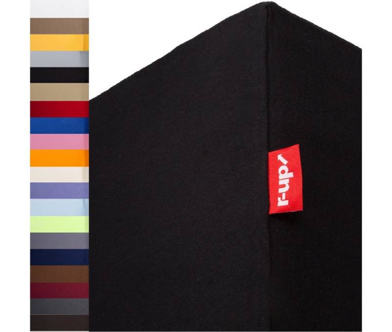 r-up Spannbettlaken Passt 140x200-160x200 bis 35cm Höhe 130g/m², Baumwolle, Gummizug: fest eingenähtes dauerelastisches Rundumgummi, (1 Stück), 15cm - 35cm Matratzenhöhe von r-up