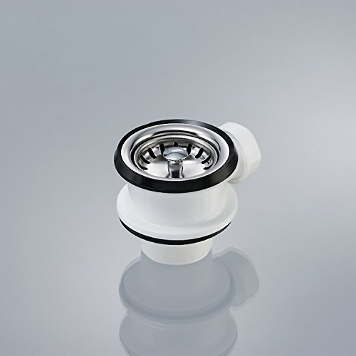 Universal Siebkorbventil 70 mm mit Anschluss für Überlauf und Siebkörbchen manuell/Ablauf/Abfluss/Ersatzteil/Spüle von rKüchentechnik