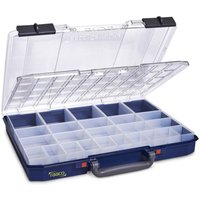 [NEUWERTIG] Raaco Carry Lite 55 Sortimentskoffer Aufbewahrungsbox Einsatzbox Blau 25 Einsätze B-Ware von raaco