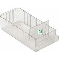 Raaco Trennwand längs für Schublade Typ 150-01 transparent Satz = 24 Stück - transparent von raaco