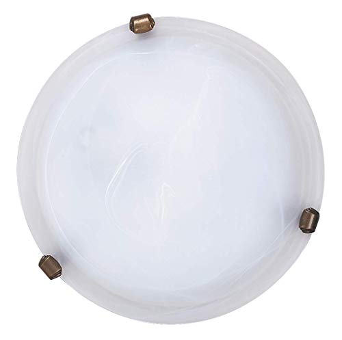 Deckenleuchte Alabastro Alabaster weiß / Bronzeschraube E27 1x MAX 60W von rabalux