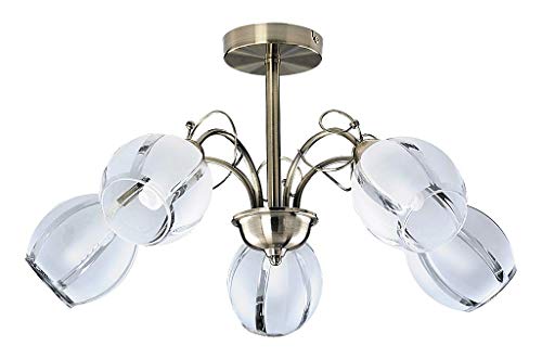 Deckenleuchte Joel bronzefarbig E27 5x MAX 60W von rabalux