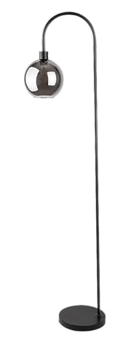 Rabalux 74025 Stehleuchte RICARDO E27 1x max.40W Metall schwarz, Glas getönt B:41cm H:160cm Ø19,5cm mit Schalter von rabalux