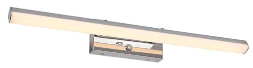 Rabalux 75016 LED Badezimmerleuchte TURGON Aluminium Chrom Kunststoff weiß 13W IP44 3000K,4000K,6000K L:49cm dimmbar mit Touch-Schalter von rabalux