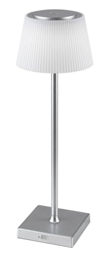 Rabalux 76013 LED Tischleuchte TAENA Metall silber Kunststoff weiß 4W IP44 3000K-5000 B:38cm Ø13cm dimmbar mit Touch-Schalter Rabalux 76013 LED Tischleuchte TAENA Metall silber Kunststoff weiß 4W IP44 3000K-5000 B:38cm Ø13cm dimmbar mit Touch-Schalter von rabalux