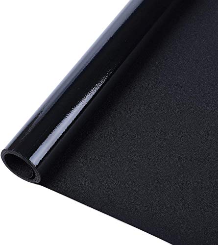 rabbitgoo Fensterfolie Blickdicht Schwarz, Lichtdicht Selbstklebend Verdunklungsfolie für Fenster, Verdunkelungsfolie Abdunklungsfolie Klebefolie dunkel für Schlafzimmer Dachfenster 30 x 400 cm von rabbitgoo