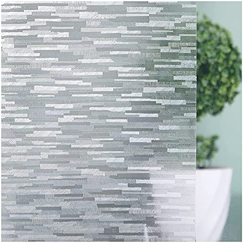 rabbitgoo Fensterfolie Selbsthaftend Blickdicht Milchglasfolie Selbstklebend Sichtschutzfolie Statisch haftend Dekofolie Anti-UV Klebefolie Fenster 44.5 x 400 cm von rabbitgoo