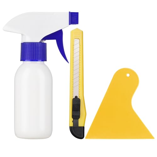 rabbitgoo Rakel Set Folierung Werkzeug Folienrakel Rakel für Folie Plastik Rakel Spachtelset mit Mehrzweckmesser Sprühflasche für Auto Fensterfolie Möbel Vinyl Wrapping Möbelaufkleber Scheibenfolie von rabbitgoo
