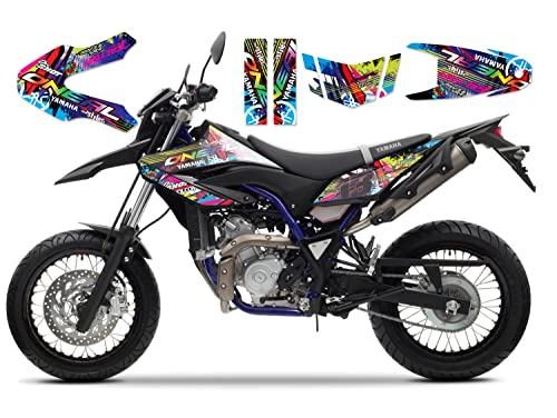 race-styles DEKOR kompatibel mit YAMAHA WR 125 R oder X FULL BRAAAP !!! PREMIUM neon DECALS STICKER Aufkleber KIT 09-17 von race-styles