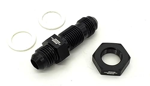 gerade Schottwandverbinder Dash 3 - Dash 16 (Bulkhead) Schottverschraubung, Schottwandverschraubung (Dash 06 / AN6) von raceparts.cc