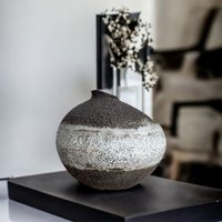 Handgemachte Keramik Vase || Rustikale Glasierte Keramikvase Unikat Minimal Keramikgefäß 004 von raceramicstudio