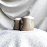 Ra || Set Formlose Becher Handgemachte Keramiktassen Kaffeetassen Keramik Geschenk Ideen Tasse Muttertag Geschenke Für Mama von raceramicstudio