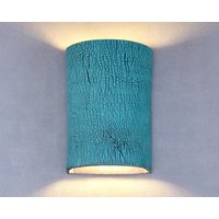 Grüne Wandleuchte Aus Ton , Moderne Für Wohnzimmer, Schlafzimmer Wandleuchte, Designer von rachelnadlerceramics