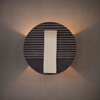 Keramik Wandlampe. Schwarz/Weiß Wandleuchte. Runde Wohnzimmer Beleuchtung Keramik Wandlampe. Schwarz/Weiß Wandleuchte. Runde Wohnzimmer Beleuchtung von rachelnadlerceramics