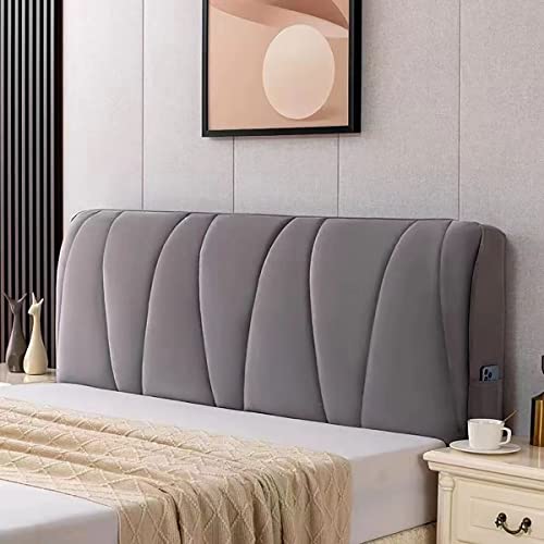 Copri Testata Letto Matrimoniale Copertura per Testiera per Matrimoniale/Singolo Premium Elastica Copritestata Letto Velluto Fodera Protezione Anti-Collisione Cuscino Color:Dark Gray, Size:190x75 von rackbone