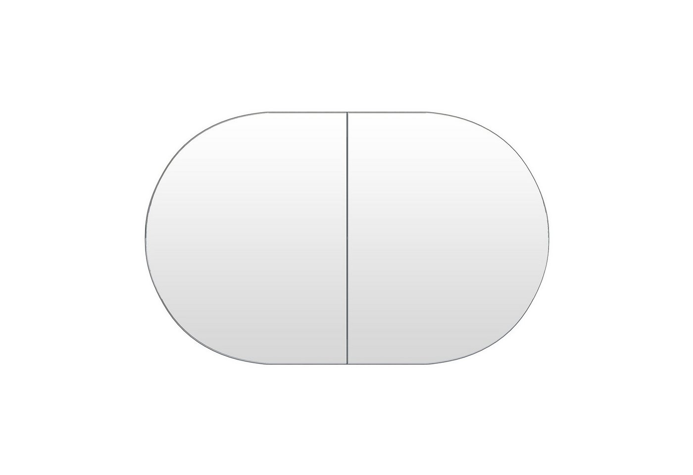 radelldar Badezimmerspiegelschrank ovaler Spiegelschrank bad mit 5 Fächern,96x12x60cm radelldar Badezimmerspiegelschrank ovaler Spiegelschrank bad mit 5 Fächern,96x12x60cm von radelldar