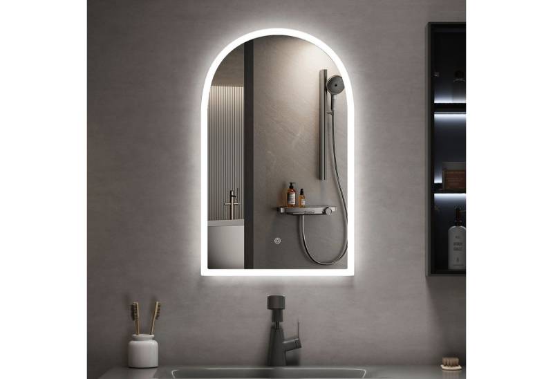 radelldar Badspiegel LED Badezimmerspiegel Bogenform und 3 Farben Dimmbare Beleuchtung radelldar Badspiegel LED Badezimmerspiegel Bogenform und 3 Farben Dimmbare Beleuchtung von radelldar