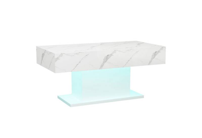 radelldar Couchtisch Wohnzimmertisch Hochglanz mit Beleuchtung modern 110x55x50cm,USB radelldar Couchtisch Wohnzimmertisch Hochglanz mit Beleuchtung modern 110x55x50cm,USB von radelldar