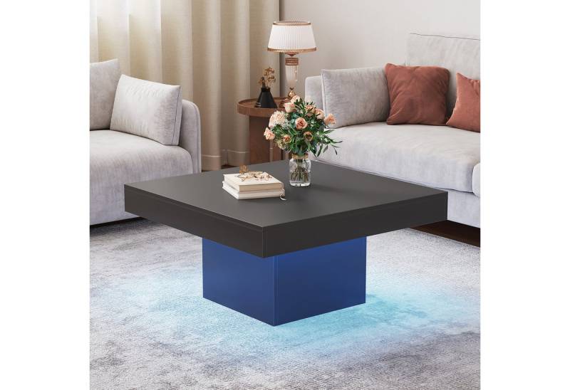 radelldar Couchtisch Wohnzimmertisch mit led beleuchtung hautänhliche textur modern USB, 78x78x40cm radelldar Couchtisch Wohnzimmertisch mit led beleuchtung hautänhliche textur modern USB, 78x78x40cm von radelldar