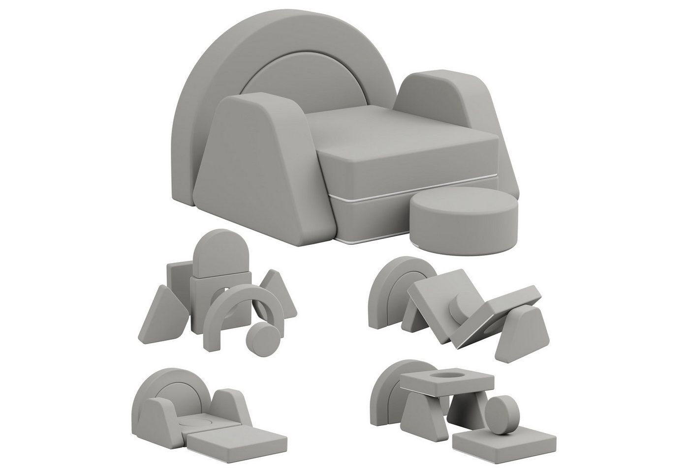 radelldar Kindersofa Modulare Spielsofa, 7 Teile, 7 TLG. aus Schaumstoff für Kinder, wasserdicht radelldar Kindersofa Modulare Spielsofa, 7 Teile, 7 TLG. aus Schaumstoff für Kinder, wasserdicht von radelldar
