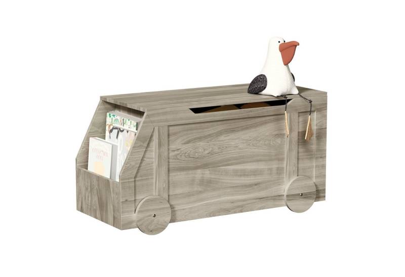 radelldar Sitzbank mit Stauraum, Spielzeugtruhe, Aufbewahrungsbox, 100 x 40 x 51cm mit Deckel & Rollen radelldar Sitzbank mit Stauraum, Spielzeugtruhe, Aufbewahrungsbox, 100 x 40 x 51cm mit Deckel & Rollen von radelldar