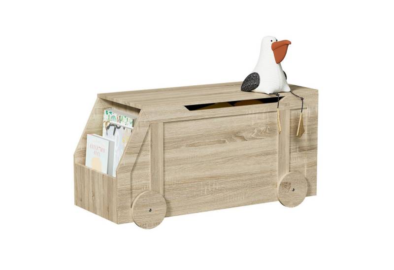 radelldar Sitzbank mit Stauraum, Spielzeugtruhe, Aufbewahrungsbox, 100 x 40 x 51cm mit Deckel & Rollen radelldar Sitzbank mit Stauraum, Spielzeugtruhe, Aufbewahrungsbox, 100 x 40 x 51cm mit Deckel & Rollen von radelldar