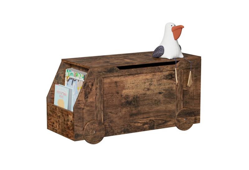 radelldar Sitzbank mit Stauraum, Spielzeugtruhe, Aufbewahrungsbox, 100 x 40 x 51cm mit Deckel & Rollen radelldar Sitzbank mit Stauraum, Spielzeugtruhe, Aufbewahrungsbox, 100 x 40 x 51cm mit Deckel & Rollen von radelldar