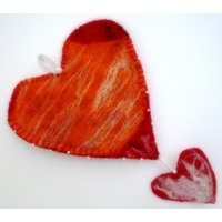 Traumfänger, Hängender Jäger Der Wahren Liebe, Textiler Wandbehang, Textile Boho Tapete, Geschenk Zum Valentinstag von radugafelt