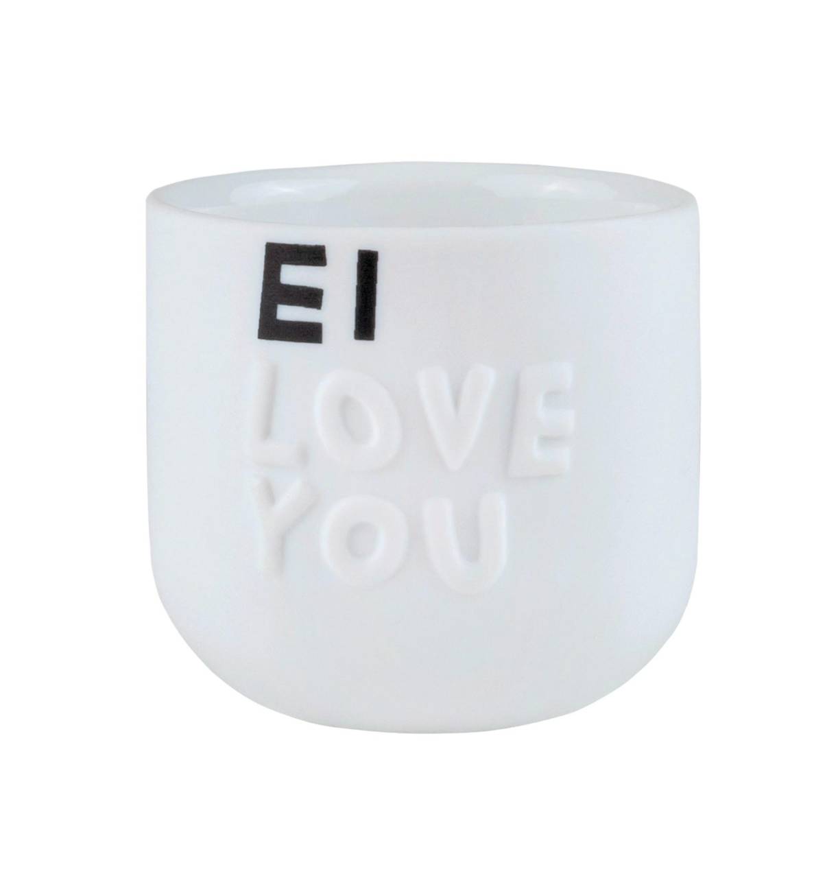 räder Dining Eierbecher Ei Love You Porzellan weiß 0016539 von räder Design