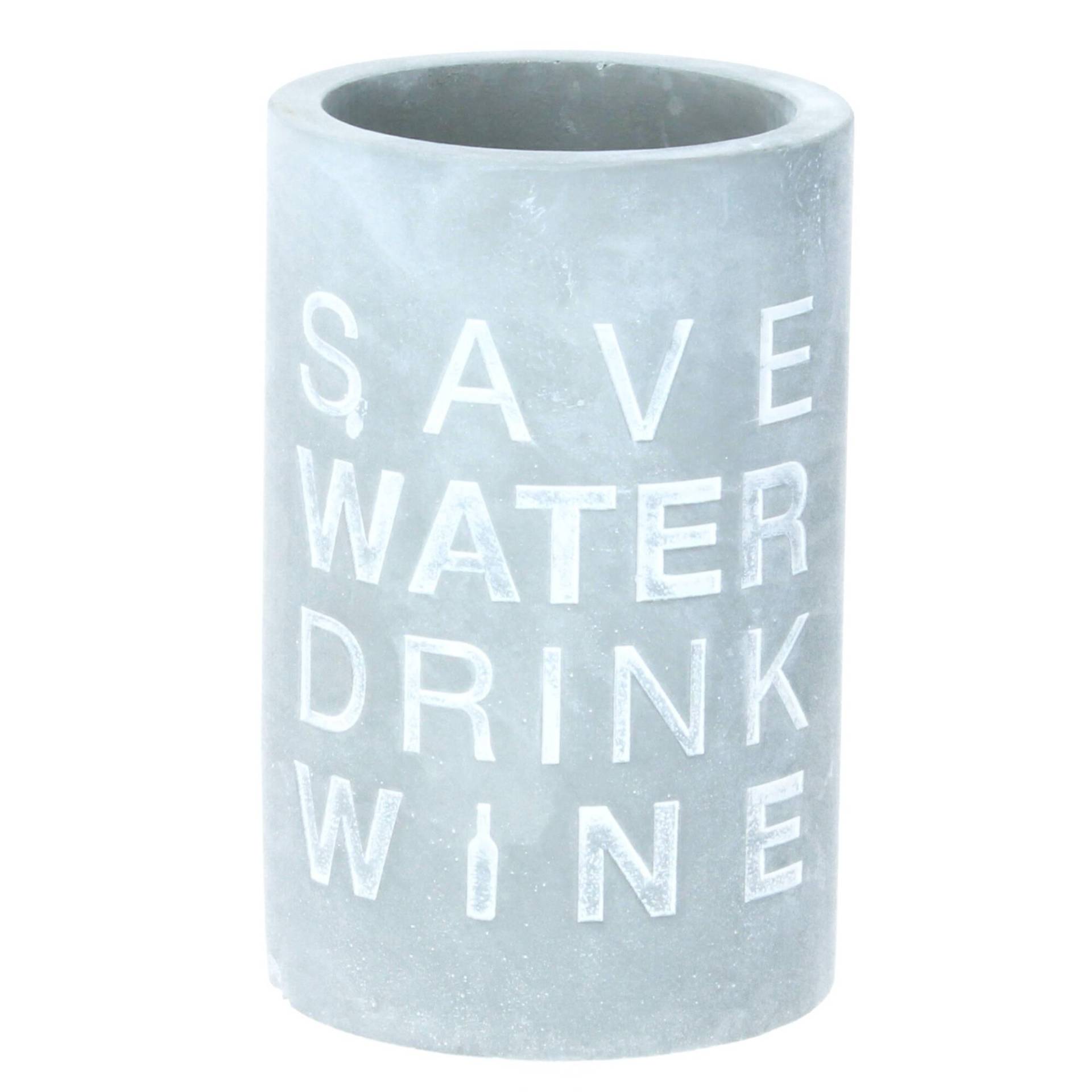 räder Flaschenkühler Vino Beton Save water drink wine 21 cm von räder GmbH