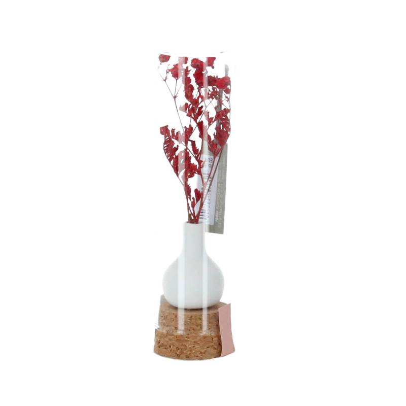 räder Giving Blumengruß Sträußchen Glas rot von räder GmbH