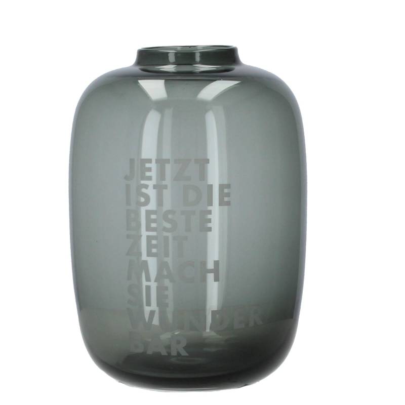 räder Living Glasvase Blumenvase Beste Zeit grau von räder GmbH