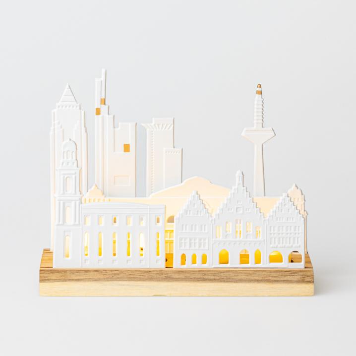 räder Teelichthalter Lichtobjekt Stadtsilhouette Frankfurt 17990 von räder GmbH