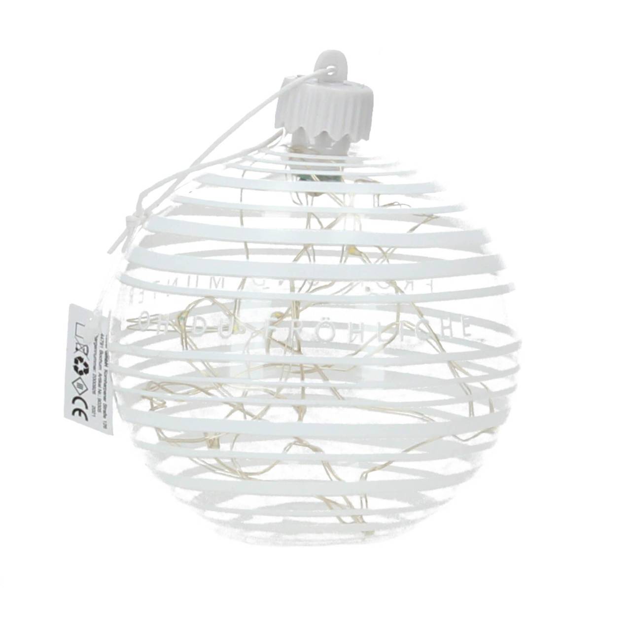 räder Wunderkugel LED Lichtkugel Streifen Christbaumkugel 10cm von räder Design
