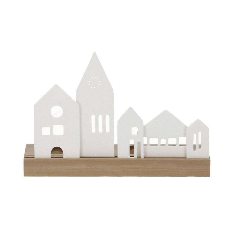 räder Living Xmas Lichtobjekt Stadt Teelichthalter Porzellan Akazienholz räder Living Xmas Lichtobjekt Stadt Teelichthalter Porzellan Akazienholz von räder GmbH