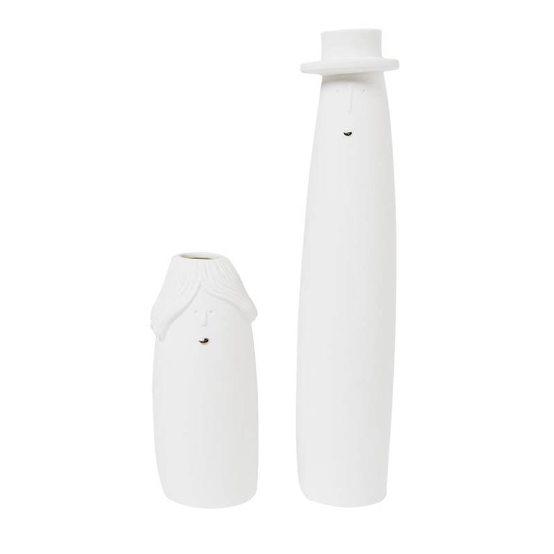räder Vase Familienbande Oma & Opa 2er Set weiß 0017538 von räder GmbH