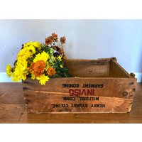 Antike Aufbewahrungskiste/Seltene Henry Stuart Inc. Co. Rustikale Werbekiste Aus Holz Vintage Aufbewahrung Antike Aufbewahrungskiste/Seltene Henry Stuart Inc. Co. Rustikale Werbekiste Aus Holz Vintage Aufbewahrung von raggedrustyvintage