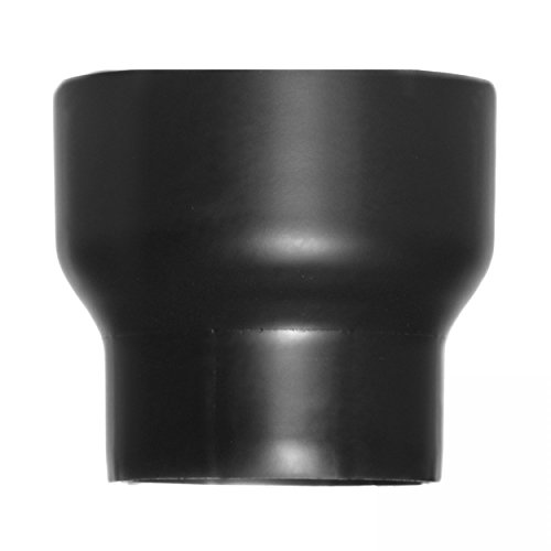 raik Rauchrohr/Ofenrohr-Erweiterung Innendurchmesser 200 mm Außendurchmesser 220 mm Stahlblech 2 mm Schwarz 90285 von raik