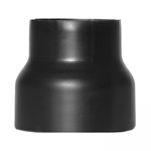 raik Rauchrohr/Ofenrohr-Reduzierung Innendurchmesser 160 mm Außendurchmesser 130 mm Länge 140 mm Stahlblech 2 mm Schwarz SH013-032-sw von raik