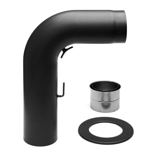 raik Rauchrohr/Ofenrohr-Set 130 mm Durchmesser inkl. Rohrbogen 90° rund gezogen Wandrosette Doppelwandfutter Zugregulierung Reinigungsöffnung Schwarz SH054-130-sw raik Rauchrohr/Ofenrohr-Set 130 mm Durchmesser inkl. Rohrbogen 90° rund gezogen Wandrosette Doppelwandfutter Zugregulierung Reinigungsöffnung Schwarz SH054-130-sw von raik