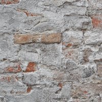 Rasch Vliestapete »Vliestapete«, Bruchstein, grau, matt von Rasch