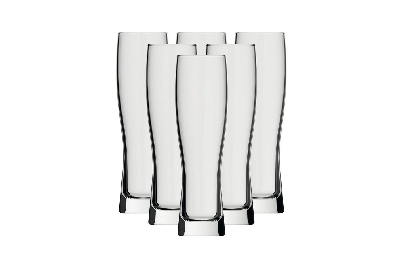 rastal Bierglas Monaco Slim Weizenbiergläser 0,3 l 6er Set, Glas von rastal