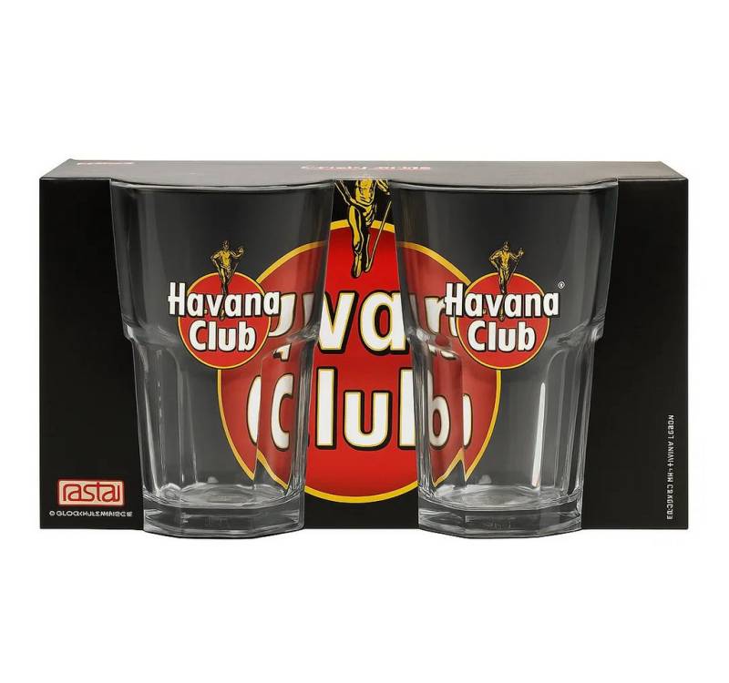 rastal Longdrinkglas Havana Club Original Glas 2er-Set 330 ml Cocktail Longdrink von rastal