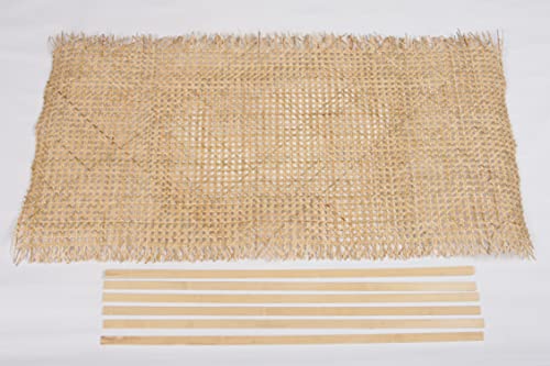 rattan-petrak Wiener Geflecht Kreativset | 1 Meter Wiener Geflecht + 6 Bambus-Befestigungsleisten, Natur von rattan-petrak